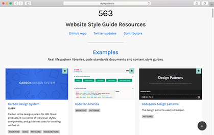 Website Style Guide Resources