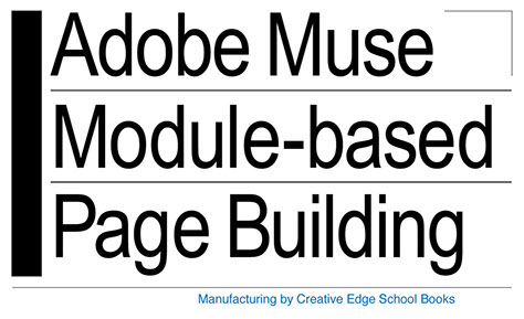 Adobe Muse Module-based Page Building
